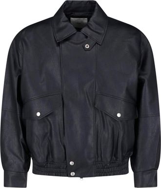 Dunst Cropped Boxy High Collar Snap Button Jacket