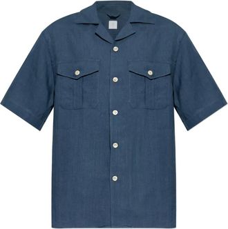 Eleventy Camicia con tasca - Blu