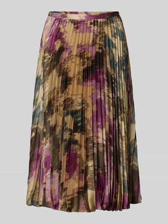 Lauren Ralph Lauren Midirock mit Plisseefalten Modell SUZU in Sand, Gr&ouml;&szlig;e 40