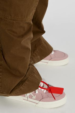 Off-white Vulcanized Low Sports Shoes, Womens, Pink