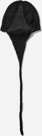 Roa Logo Bonnet Cotton Beanie Black