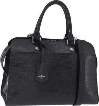 Louis Vuitton Vaneau Epi Leather Black Leather Handbag (Pre-Owned)