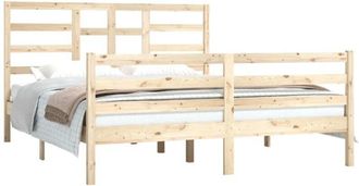vidaXL Bed Frame without Mattress Solid Wood 160x200 cm Vidaxl