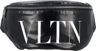 Valentino Garavani Black Logo Large Crossbody Bag