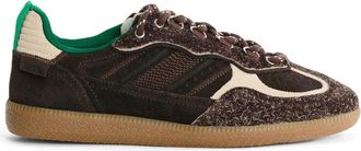 Alohas Bruine Trek Sneakers met Su&egrave;de Details - Dames - Sneakers - Bruin - 38 EU - Su&egrave;de - Schoenen