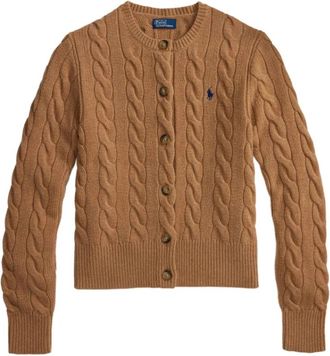 Ralph Lauren Trui - Dames - Vesten - Bruin - M - Wol - Truien & Vesten