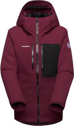 Mammut Stoney Hardshell Thermo Hooded Jacket Skijacke für Damen | rot