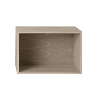 MUUTO Stacked System Regalmodul mit R&uuml;ckwand, large / Eiche