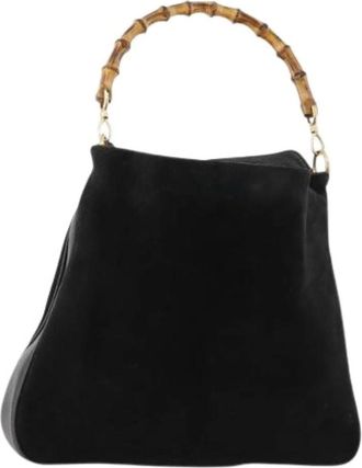 Gucci Pre-owned Handbags, female, Black, Size: ONE SIZE Pre-owned Vintage Shoulder Bag