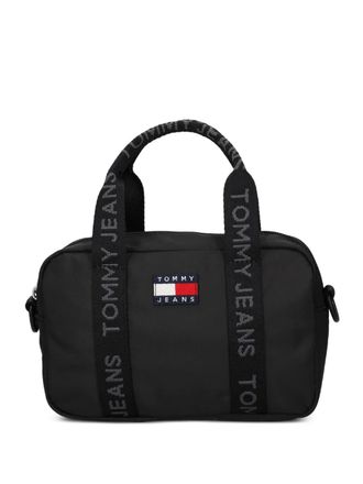 Tommy Jeans logo-stripe tote bag - Black
