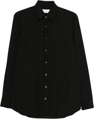 Lardini Shirts Black - Heren - Casual Overhemden - Zwart - XL - Overhemden