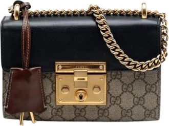 Gucci Pre-owned S-lock Crossbody Bag - Dames - Vintage Schoudertas - Beige - ONE Size - Vintage