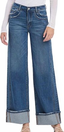 Flying Monkey Kris Baggy Wide Leg Jean In Blue