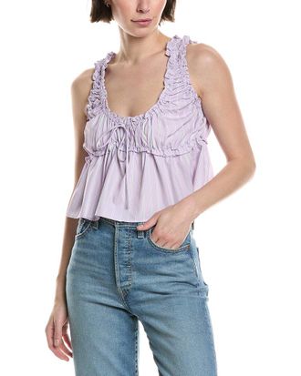 Avantlook Elastic Ruffle Top