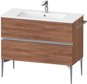 Duravit Duravit - Sivida Mueble Bajo Lavabo, 2 Cajones, Tirador Cromado