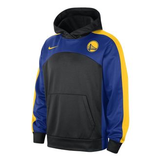 Nike Therma-FIT NBA Golden State Warriors Starting 5 Graphic Hoodie Black Blue Yellow FD8735-010