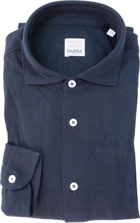 Barba Camicia in cotone - Blu