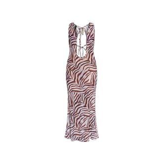 Bond-Eye Harper Maxi Jurk - Dames - Maxi kleedjes - Bruin - Xs/S - Nylon - Kleedjes