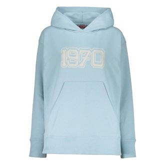 Kenzo Cotton hoodie - Dames - Hoodies - Blauw - M - Katoen - Hoodies & sweatvesten