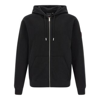 Canada Goose Loon Hoodie - Heren - Vesten met rits - Zwart - M - Katoen - Hoodies & sweatvesten