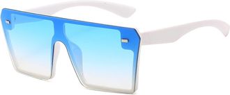 Generic Mens Outdoor Sunglasses Driving Commuting Womens Party Sun Glasses(White)