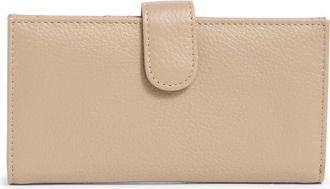 Mundi MUNDI Slim Leather Clutch Continental Wallet in Mocha at Nordstrom Rack