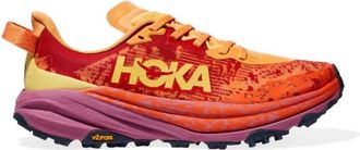 Hoka One One Womens Speedgoat 6 Shoes - Wide In Sherbet/beet Root