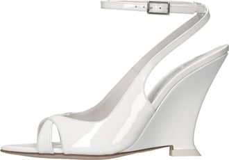 3Juin Met Hak - Dames - Sleehakken - Wit - 37 1/2 EU - Leer - Schoenen