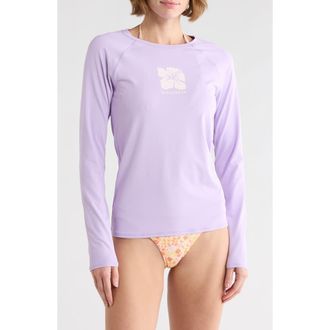 Billabong Beach Babe Rashguard Top in Peaceful Lilac at Nordstrom Rack, Size X-Small