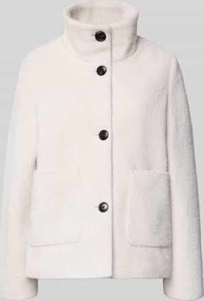 Tom Tailor Regular Fit Blouson mit Stehkragen in Offwhite, Gr&ouml;&szlig;e XXXL