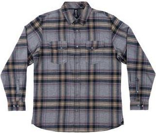Burnside Plaid Flannel Shirt in Light Grey at Nordstrom Rack, Size Medium
