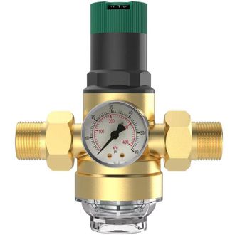 OEM Reductor De Presi&oacute;n De Agua De 3/4 Dn20 Con Man&oacute;metro Y Filtro De Lat&oacute;n, Regulador De Presi&oacute;n, V&aacute;lvula De Sobrepresi&oacute;n, Reductor De Presi&oacute;n De Agua Aj