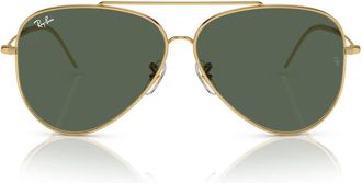Ray-Ban Sunglasses Rbr0101 S 001/Vr Aviator Reverse Gold/Green Unisex