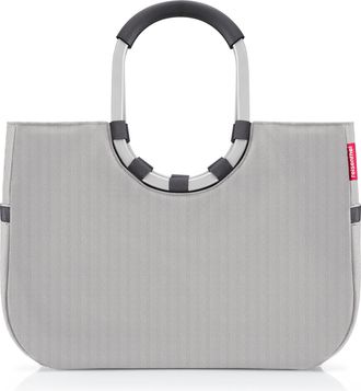 Reisenthel Einkaufskorb REISENTHEL Loopshopper L, Damen, grau (hellgrau), Polyester, Einkaufsk&ouml;rbe Einkaufskorb