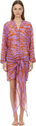 The Attico Multicolor V Neck Mini Dress