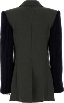 Jean Paul Gaultier Womens Khaki Wool Blend Blazer Giacche E Gilet Jacket