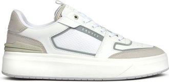 Cruyff Mens Endorsed Tech Trainers - White Leather - Size UK 8