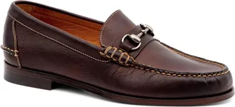 Martin Dingman All American Loafer Men Brown Horse Bit Thong Shoes ZOGG3411