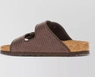Birkenstock raffia slides