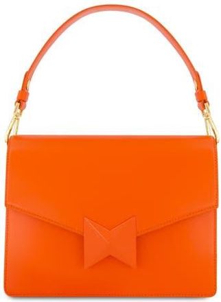 Mac Duggal Classic Leather Medium Size Shoulder Bag in Sunset at Nordstrom