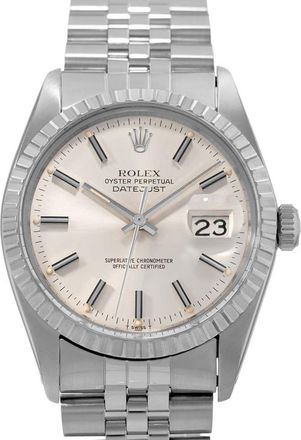 Rolex Pre-owned Rolex Datejust 36 Automatic Chronometer Silver Dial Mens Watch 16030 SSJ