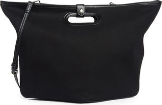BCBGeneration Canvas Tote Bag with Pouch in Black at Nordstrom Rack