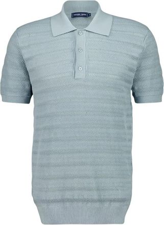 Frescobol Carioca Vidal Katoen Jacquard Polo - Heren - Polos - Blauw - M - Katoen - Tops