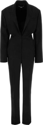 Stella McCartney Tuxedo Jumpsuit - Dames - Jumpsuits - Zwart - XS - Wol - Jumpsuits & Playsuits