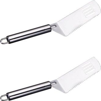 OEM 2 Empujadores De Pizza - Acero Inoxidable - Para Cortar Y Transportar Pizzas
