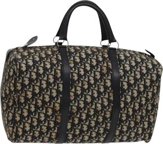 Dior Pre-owned Weekend Bags, female, Multicolor, Size: ONE SIZE Pre-owned Canvas Boston Bag