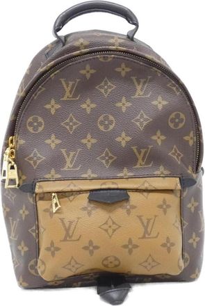 Louis Vuitton Marron Coated Canvas Backpack (Pre-Owned)
