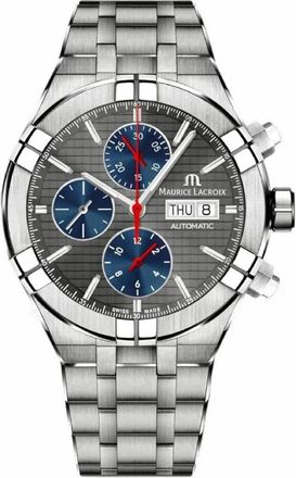 Maurice Lacroix Aikon Chronograph Automatic Grey Dial Mens Watch AI6038-TT03F-331-A