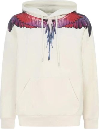 Marcelo Burlon Wings Hoodie - Sweatshirts & Hoodies - Hombre - Blanco - XS