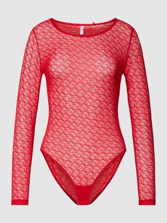 Guess Body mit langen &Auml;rmeln Modell EDYTHA in Rot, Gr&ouml;&szlig;e S